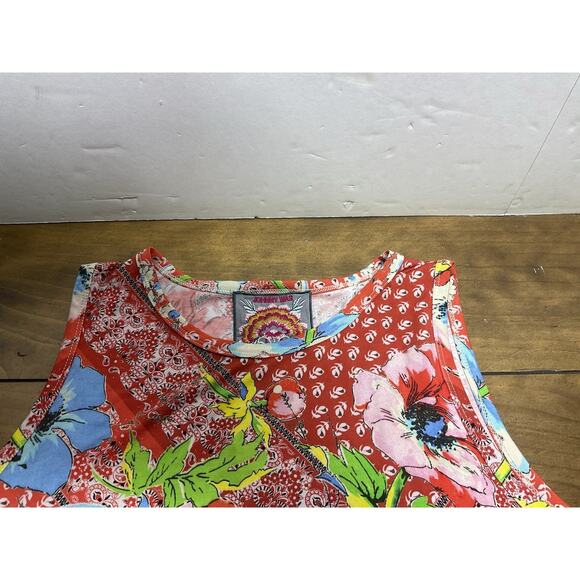 Johnny Was Women's Martha Swing Tank Top Floral Boho Casual Viscose Bamboo M - Picture 2 of 10